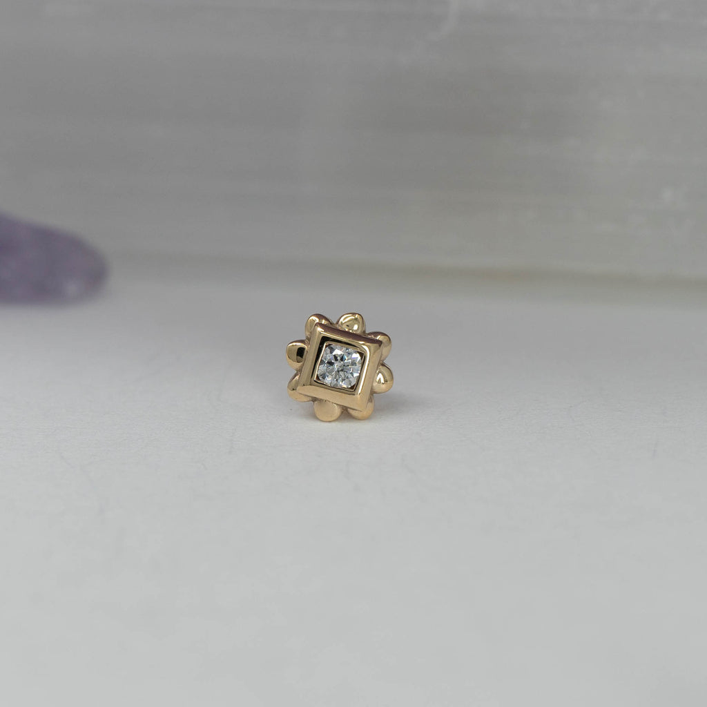 Square Flower Bezel